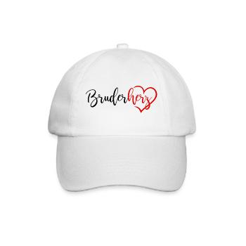 Cœur de frère - Casquette classique - blanc/blanc - Devant
