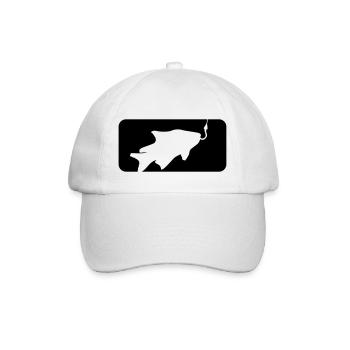 bouton sport logo attrapé pêche poisson nage - Casquette classique - blanc/blanc - Devant
