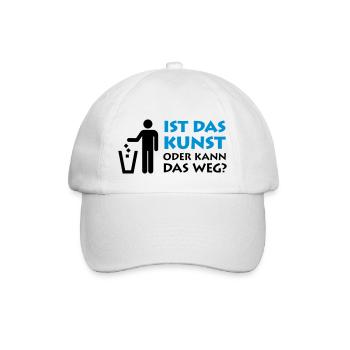Est-ce que cet art ou peut-il s'en aller? Ordures peintre musée - Casquette classique - blanc/blanc - Devant