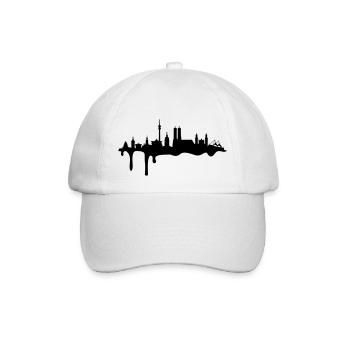 Skyline München Farbe - Baseballkappe - Weiß/Weiß - Vorne