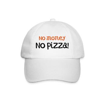 pizza - Baseball Cap - white/white - Front
