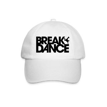 Breakdance - Baseballkappe - Weiß/Weiß - Vorne