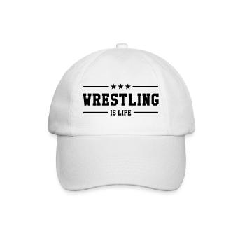 Wrestling is life - Casquette classique - blanc/blanc - Devant