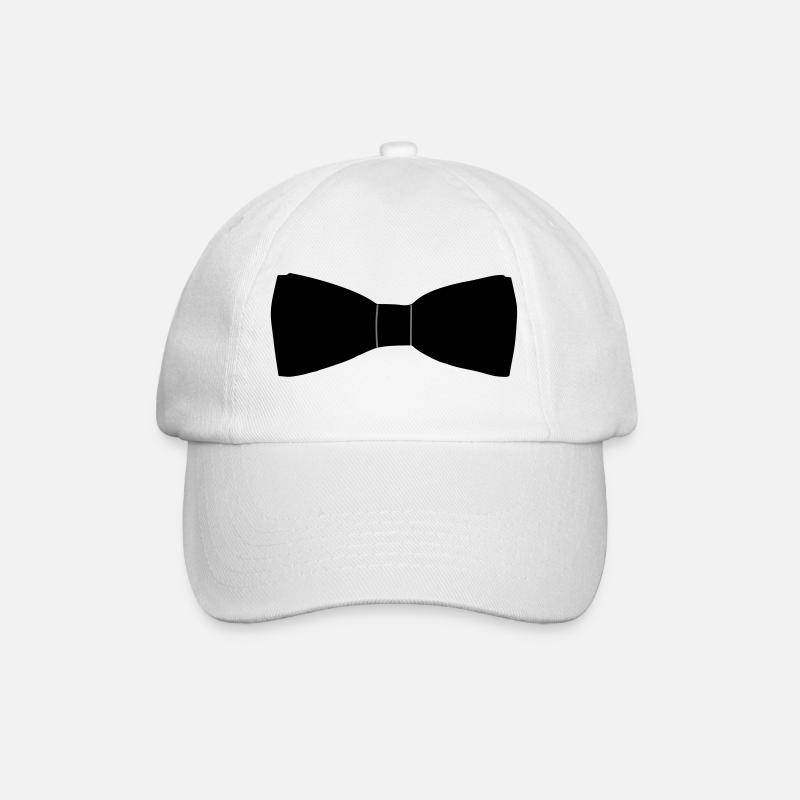 Bow Tie - Baseball Cap - white/white