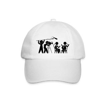 Television Studio talk show - Baseball Cap - white/white - Front