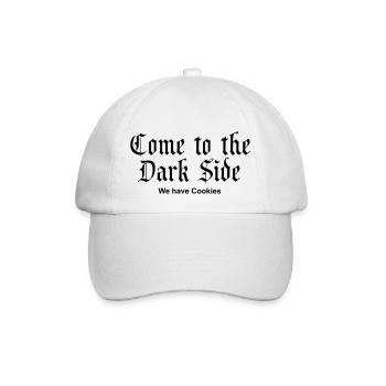 Come to the Dark Side - we have Cookies - Baseball Cap - white/white - Front
