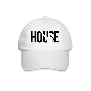 house - Baseball Cap - white/white - Front