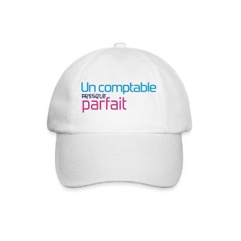 comptable / comptabilité / argent / Finance / Euro - Casquette classique - blanc/blanc - Devant