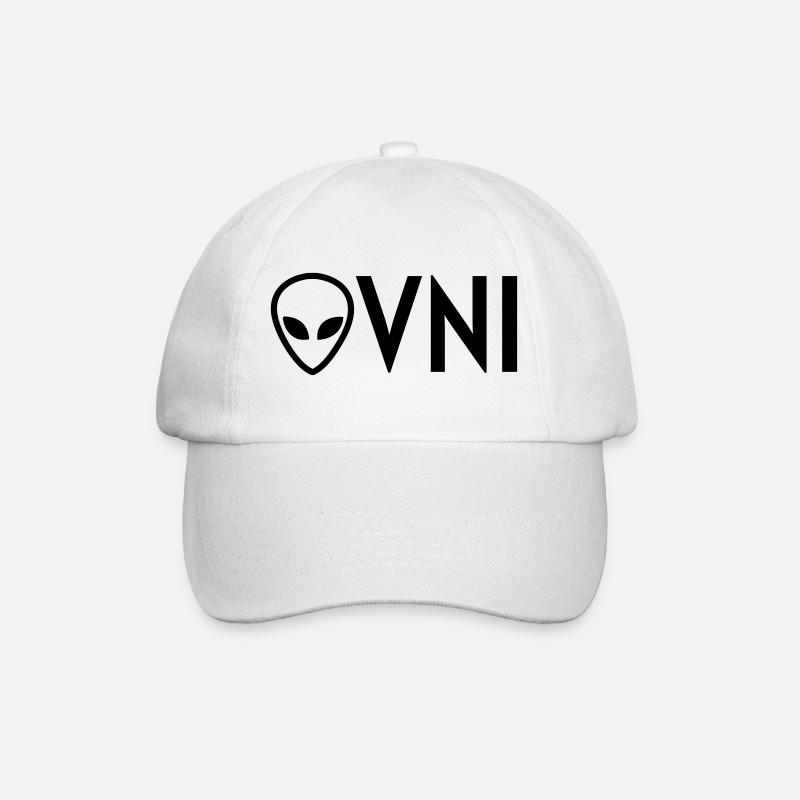 Ufo Alien Raum außerirdisches Aussenseiter - Baseballkappe - Weiß/Weiß
