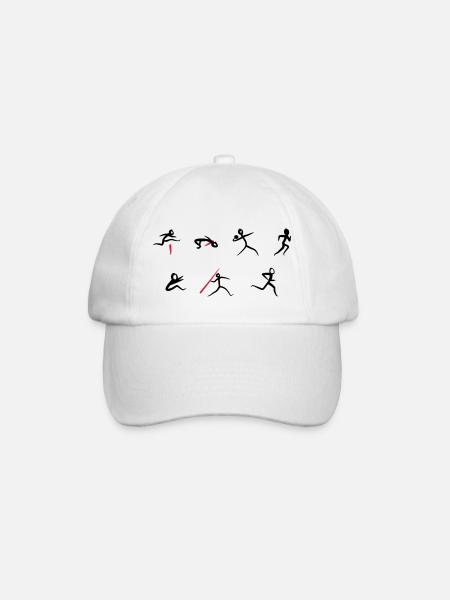 Track & Field, Heptathlon - Baseball Cap - white/white