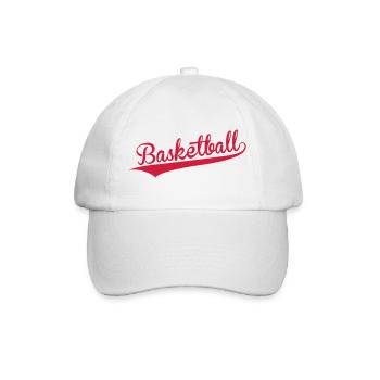 Basketball - Basket Ball - Game - Sport - Player - Baseballkappe - Weiß/Weiß - Vorne