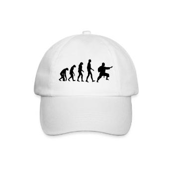 Jujutsu / Ju-jitsu / Jūjutsu / Kampfkünste / Kampf - Baseballkappe - Weiß/Weiß - Vorne