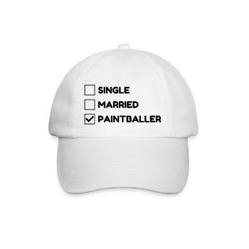 Paintball - Paintballer - Airsoft - Sport - Winner - Baseball Cap - white/white - Front