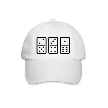 domino - Baseballkappe - Weiß/Weiß - Vorne
