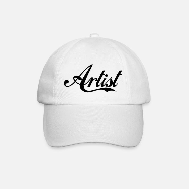 Label d'artiste - Casquette classique - blanc/blanc