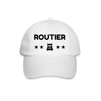 Routier / Chauffeur Poids-lourd / Camion / - Casquette classique - blanc/blanc - Devant
