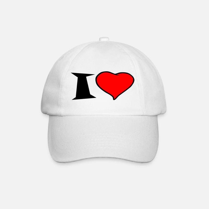J'aime personnaliser - Casquette classique - blanc/blanc