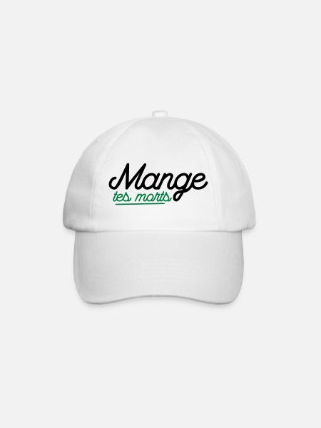Mange tes morts - Casquette classique - blanc/blanc