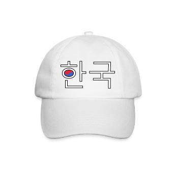 Korea - Korean Language - Baseball Cap - white/white - Front