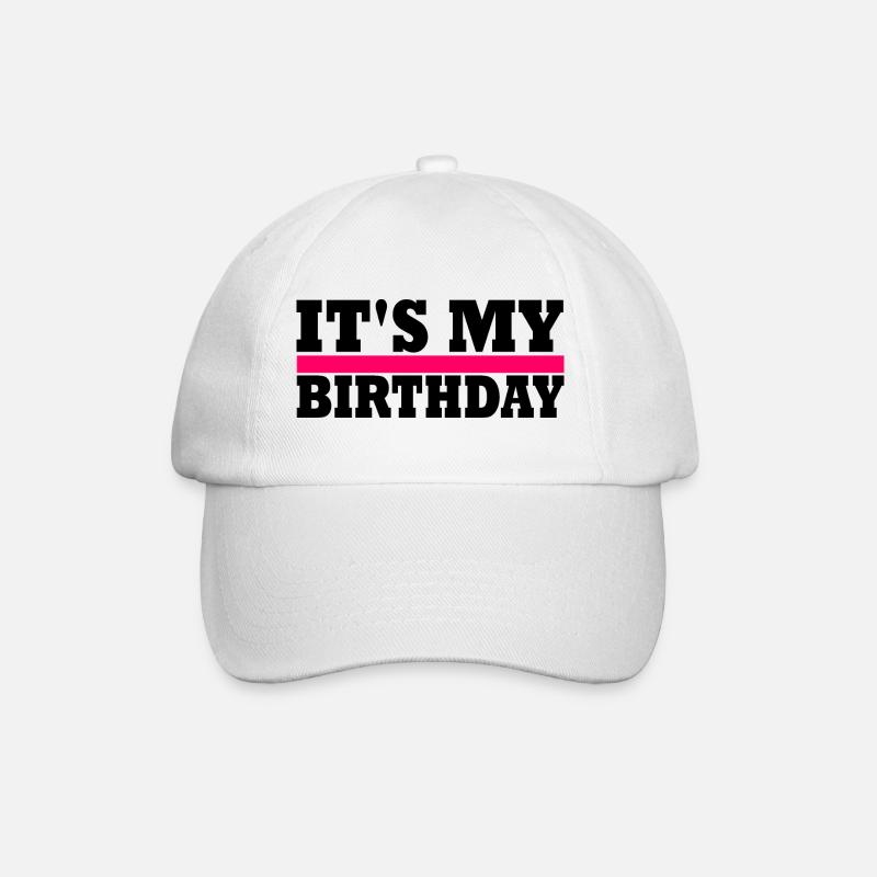 Geburtstag - Baseballkappe - Weiß/Weiß