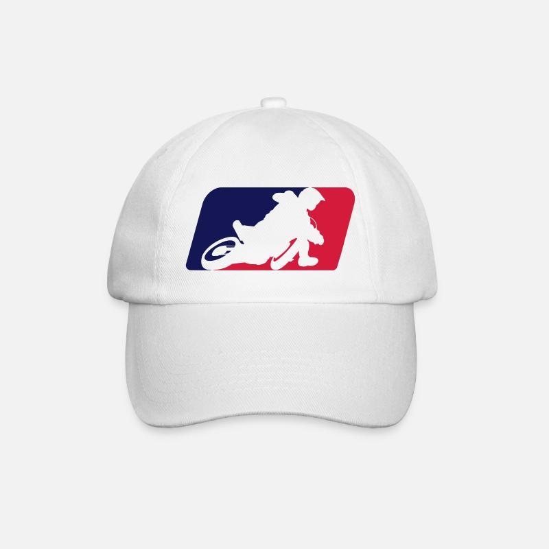 Supermoto - Baseballkappe - Weiß/Weiß