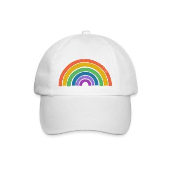Arc-en-ciel - Casquette classique - blanc/blanc - Devant