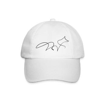 Fox - Baseball Cap - white/white - Front