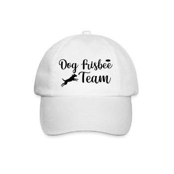 Dog Frisbee Team dog sport - Baseball Cap - white/white - Front