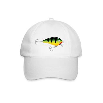 Perch Lure - Baseball Cap - white/white - Front