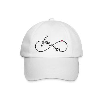 Symbole de l'infini Infinity pour toujours - Casquette classique - blanc/blanc - Devant
