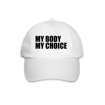 Mon corps, mon choix - Casquette classique - blanc/blanc - Devant