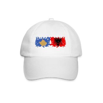 Albania Kosovo - Baseball Cap - white/white - Front