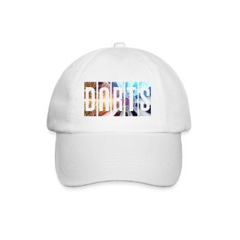 Darts Dart Darten Dartscheibe Geschenk - Baseballkappe - Weiß/Weiß - Vorne