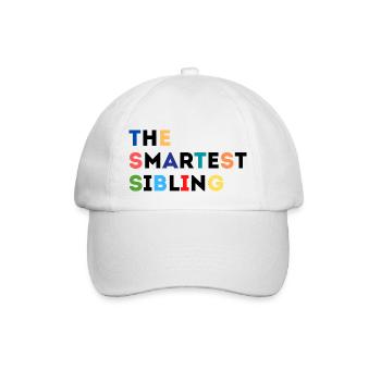 The Smartest Sibling - Baseball Cap - white/white - Front