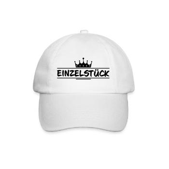 Einzelstück Krone - Baseballkappe - Weiß/Weiß - Vorne