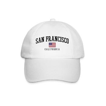 San Francisco États-Unis - Casquette classique - blanc/blanc - Devant