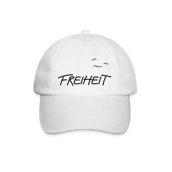 FREIHEIT — nicht mehr, und nicht weniger! - Baseballkappe - Weiß/Weiß - Vorne