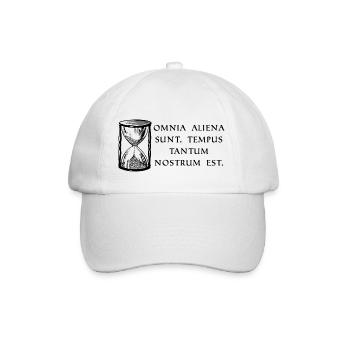 everything is foreign property only the time ge black - Baseball Cap - white/white - Front
