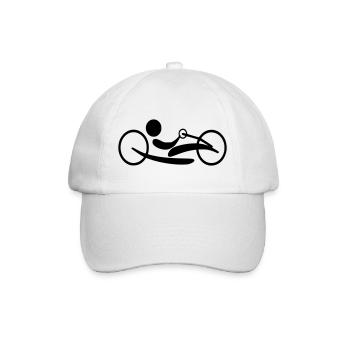 Reclining handbike for sports wheelchair user * - Baseball Cap - white/white - Front