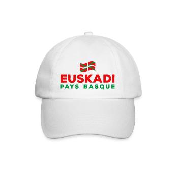 Euskadi Basque country - Baseball Cap - white/white - Front