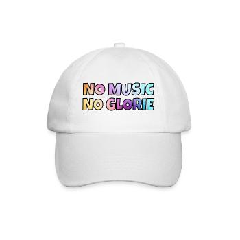 Pas de musique, pas de gloire. Pour les mélomanes * - Casquette classique - blanc/blanc - Devant