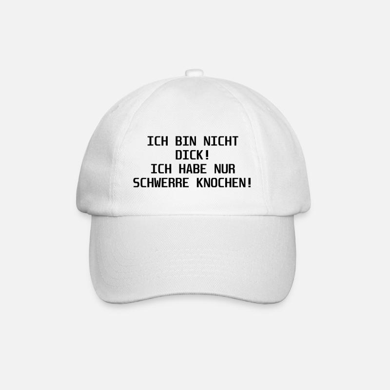 Schwerre knochen - Baseballkappe - Weiß/Weiß
