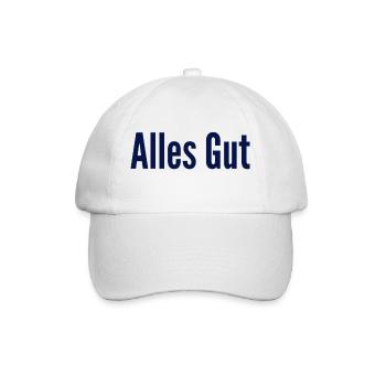 alles gut - Baseballkappe - Weiß/Weiß - Vorne