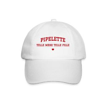Pipelette Telle mère telle fille coeur - Casquette classique - blanc/blanc - Devant