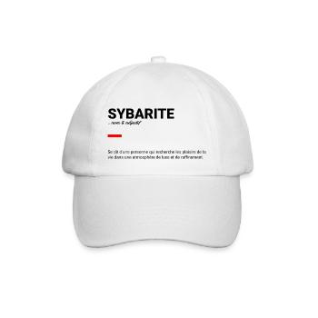 Sybarite définition - Casquette classique - blanc/blanc - Devant