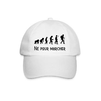 né pour marcher évolution - Casquette classique - blanc/blanc - Devant