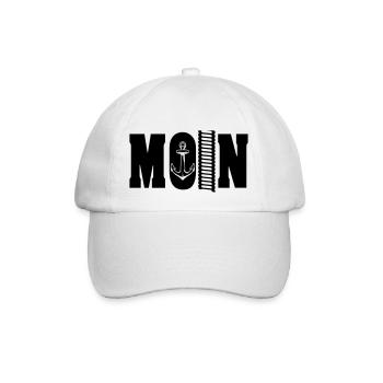 moin 2 - Baseballkappe - Weiß/Weiß - Vorne