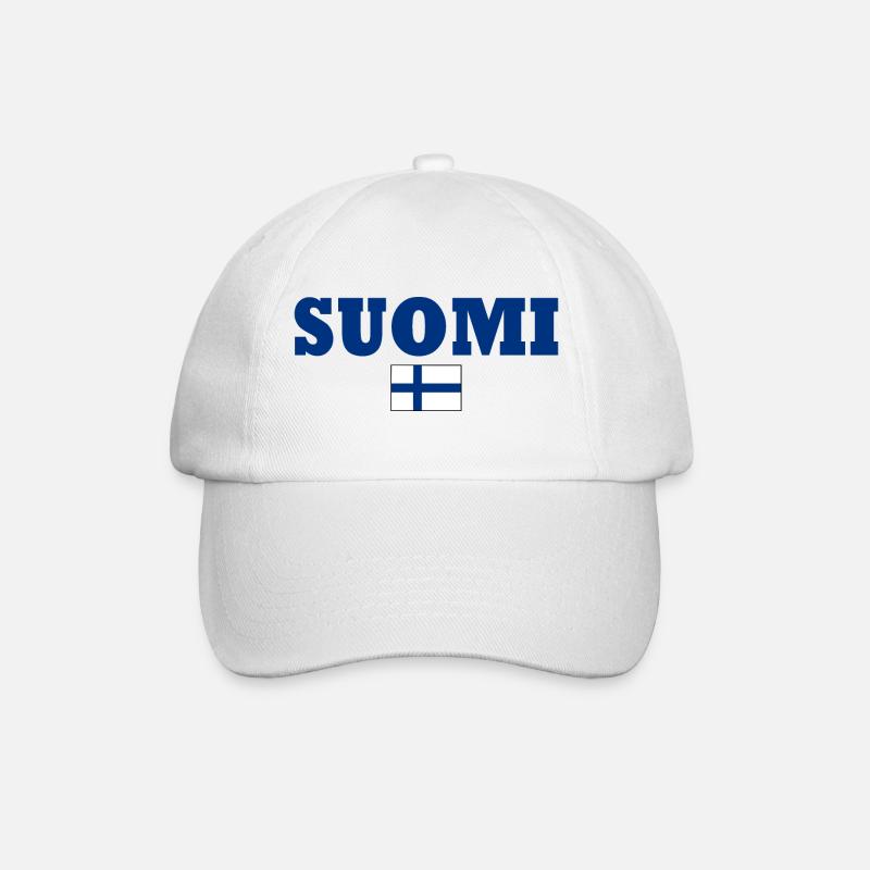 Suomi - Baseballkappe - Weiß/Weiß