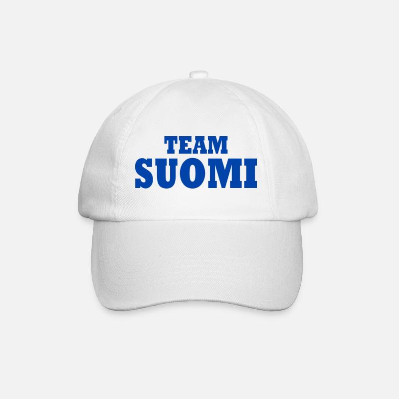 Team suomi - Baseballkappe - Weiß/Weiß