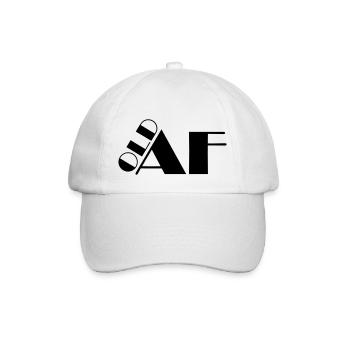 old AF Text Logo - Baseball Cap - white/white - Front